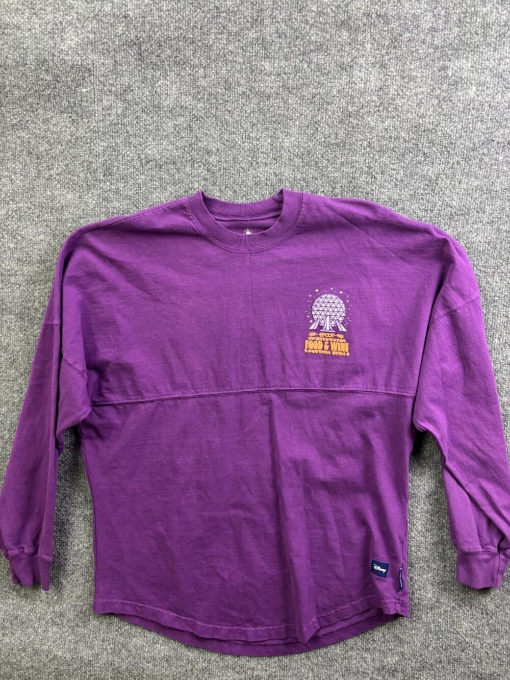 Disney Spirit Jersey Shirt Womens Small Purple Epcot Food & Wine 2024 Figment